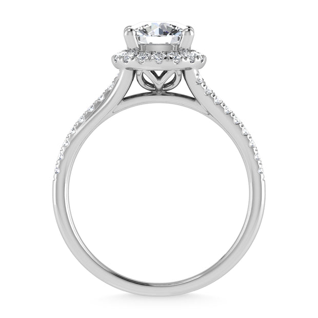 10K White Gold Lab Grown Diamond 1 1/4 Ct.Tw. Engagement Ring