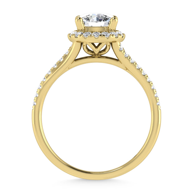 10K Yellow Gold Lab Grown Diamond 1 1/4 Ct.Tw. Engagement Ring