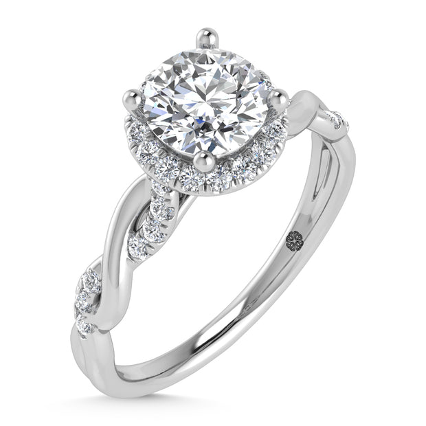 10K White Gold Lab Grown Diamond 1 1/4 Ct.Tw. Engagement Ring