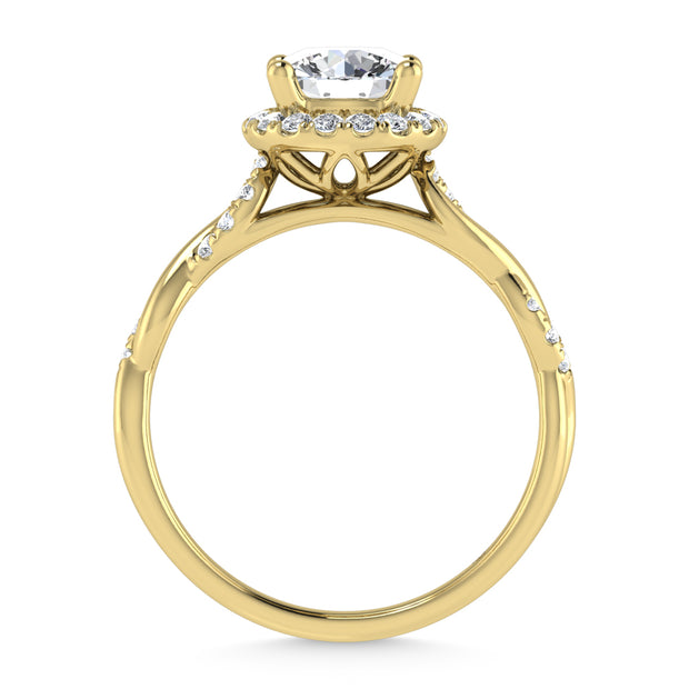 10K Yellow Gold Lab Grown Diamond 1 1/4 Ct.Tw. Engagement Ring