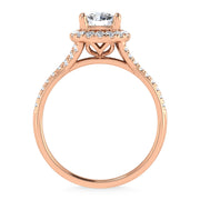 10K Rose Gold Lab Grown Diamond 1 1/4 Ct.Tw. Engagement Ring