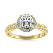 10K Yellow Gold Lab Grown Diamond 1 1/4 Ct.Tw. Engagement Ring