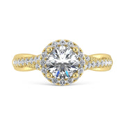 10K Yellow Gold Lab Grown Diamond 1 1/4 Ct.Tw. Engagement Ring