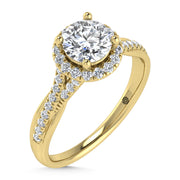 10K Yellow Gold Lab Grown Diamond 1 1/4 Ct.Tw. Engagement Ring