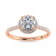 10K Rose Gold Lab Grown Diamond 1 1/4 Ct.Tw. Engagement Ring