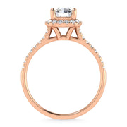 10K Rose Gold Lab Grown Diamond 1 1/4 Ct.Tw. Engagement Ring