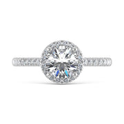 10K White Gold Lab Grown Diamond 1 1/4 Ct.Tw. Engagement Ring