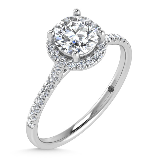 10K White Gold Lab Grown Diamond 1 1/4 Ct.Tw. Engagement Ring