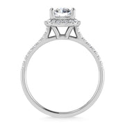 10K White Gold Lab Grown Diamond 1 1/4 Ct.Tw. Engagement Ring