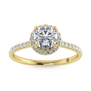 10K Yellow Gold Lab Grown Diamond 1 1/4 Ct.Tw. Engagement Ring