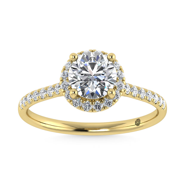 10K Yellow Gold Lab Grown Diamond 1 1/4 Ct.Tw. Engagement Ring