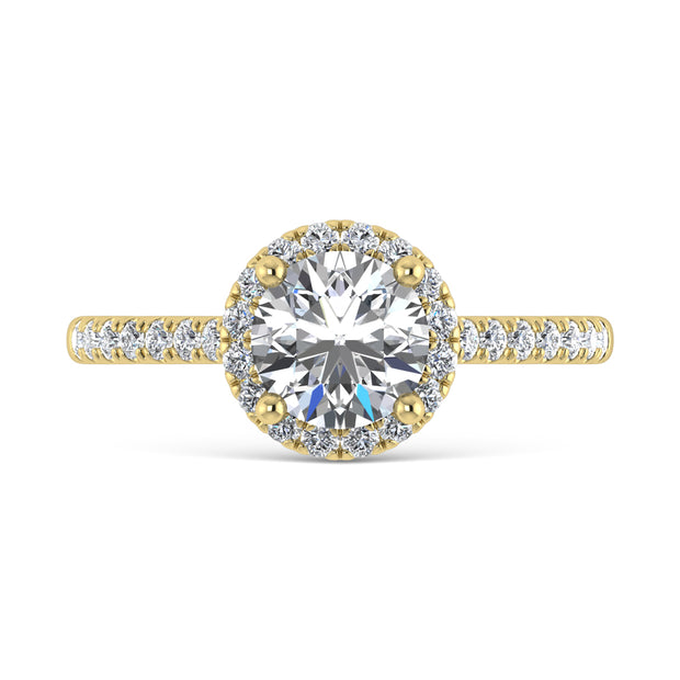 10K Yellow Gold Lab Grown Diamond 1 1/4 Ct.Tw. Engagement Ring