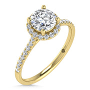 10K Yellow Gold Lab Grown Diamond 1 1/4 Ct.Tw. Engagement Ring