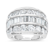 14K White Gold Lab Grown Diamond 4 Ct.Tw. Fashion Ring