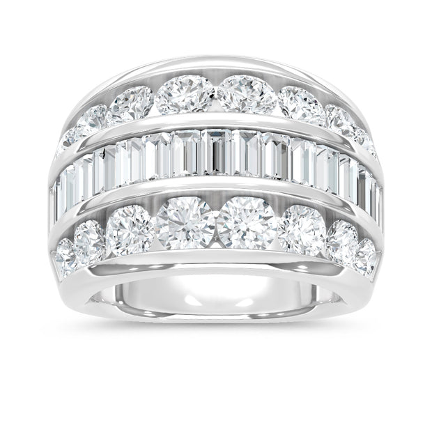 14K White Gold Lab Grown Diamond 4 Ct.Tw. Fashion Ring