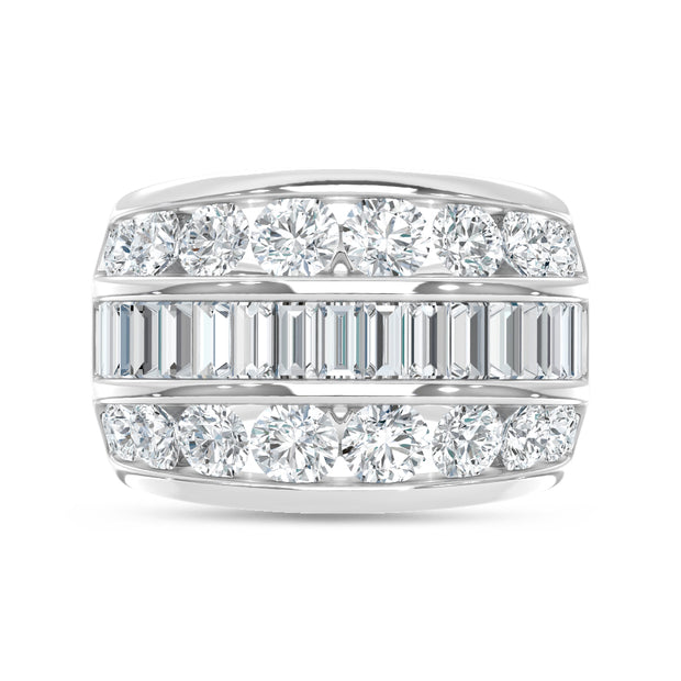 14K White Gold Lab Grown Diamond 4 Ct.Tw. Fashion Ring