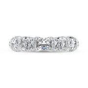 14K White Gold 2 Ct.Tw. Lab Grown Diamond Anniversary Band