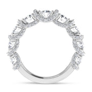 14K White Gold 2 Ct.Tw. Lab Grown Diamond Anniversary Band
