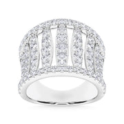 14K White Gold Lab Grown Diamond 2 1/2 Ct.Tw. Fashion Ring