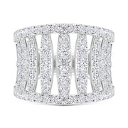 14K White Gold Lab Grown Diamond 2 1/2 Ct.Tw. Fashion Ring