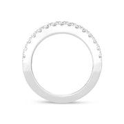 14K White Gold Lab Grown Diamond Round and Tapper 5 Ct.Tw. Fashion Ring