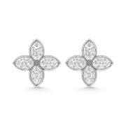 10K White Gold 1/2 Ct.Tw. Lab Grown Diamond Fashion Earrings