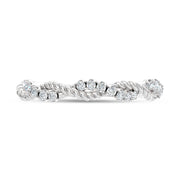 14K White Gold 1/8 Ct.Tw. Lab Grown Diamond Stackable Band