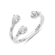 14K White Gold Lab Grown Diamond 1/2 Ct.Tw. Fashion Ring