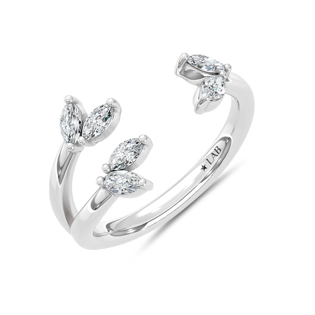 14K White Gold Lab Grown Diamond 1/3 Ct.Tw. Fashion Ring