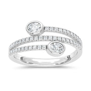 14K White Gold Lab Grown Diamond 1/2 Ct.Tw. Fashion Ring