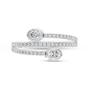 14K White Gold Lab Grown Diamond 1/2 Ct.Tw. Fashion Ring