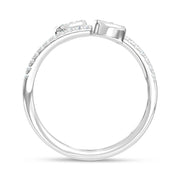 14K White Gold Lab Grown Diamond 1/2 Ct.Tw. Fashion Ring