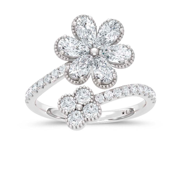 14K White Gold Lab Grown Diamond 2 Ct.Tw. Fashion Ring