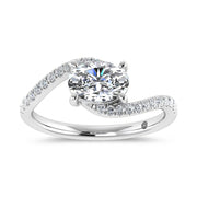 14K White Gold 1 1/6 Ct.Tw. Lab Grown Diamond Ring