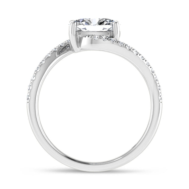 14K White Gold 1 1/6 Ct.Tw. Lab Grown Diamond Ring