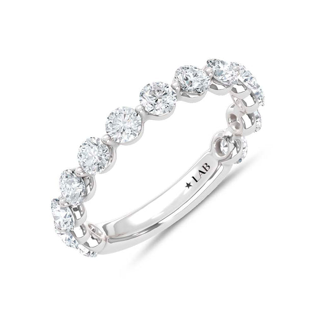 14K White Gold Lab Grown Diamond 1 Ct.Tw. Anniversary Band