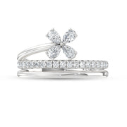 14K White Gold Lab Grown Diamond  1/2 Ct.Tw. Fashion Ring