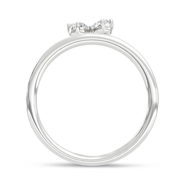 14K White Gold Lab Grown Diamond  1/2 Ct.Tw. Fashion Ring