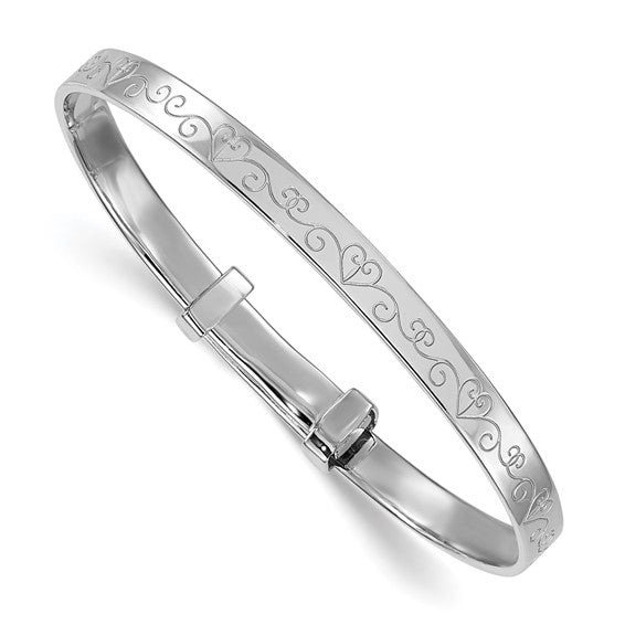 SILVER BABY ADJUSTABLE BANGLE