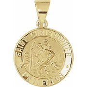14K Saint Christopher Medallion