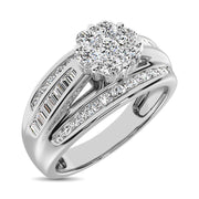 10K White Gold 1 5/8 Ct.Tw. Diamond Engagement Invisible Ring