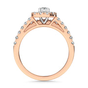 Diamond 1 Ct.Tw. Bridal Ring in 10K Rose Gold