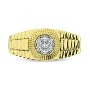 Diamond 1 Ct.Tw. Rolex Mens Ring in 14K Yellow Gold