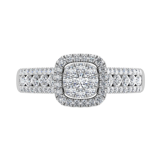 Diamond 7/8 Ct.Tw. Fashion Ring in 14K White Gold