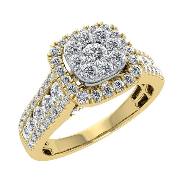 Diamond 7/8 Ct.Tw. Fashion Ring in 14K Yellow Gold