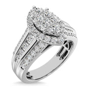 10K White Gold 1 Ct.Tw. Diamond Engagement Ring