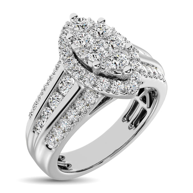 10K White Gold 1 Ct.Tw. Diamond Engagement Ring