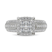 Diamond 1 Ct.Tw. Engagement Ring in 10K White Gold