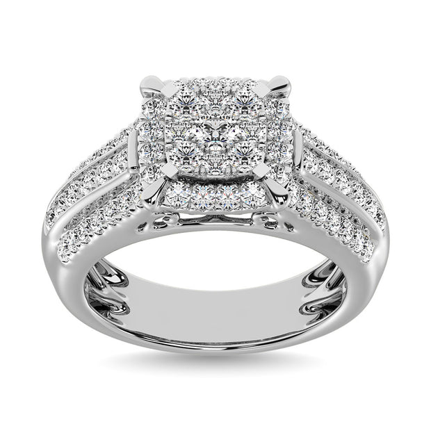 Diamond 1 Ct.Tw. Engagement Ring in 10K White Gold