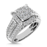 Diamond 1 Ct.Tw. Engagement Ring in 10K White Gold